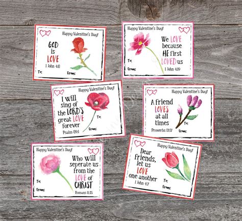 Kids Valentine Cards Bible Verse Valentine Cards Instant