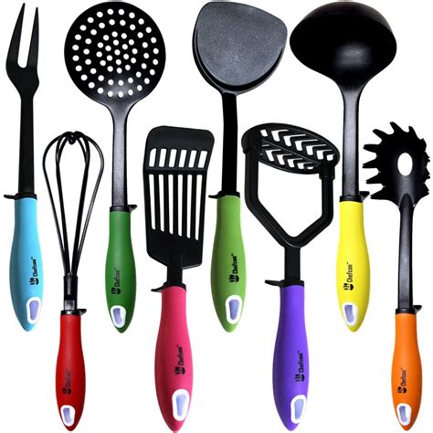 Kitchen Utensils Cooking Set By Chefcoo™ Includes 8 Pieces Non Stick