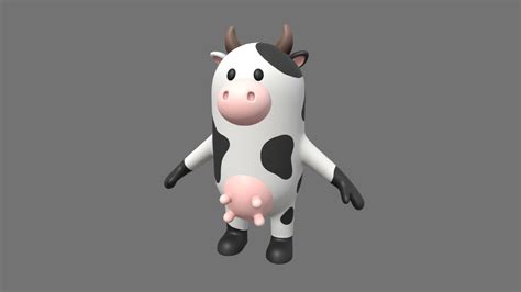 cow character buy royalty free 3d model by bariacg [bc2f98f] sketchfab store