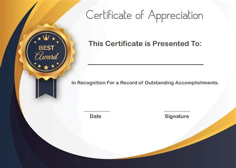 Certificate Of Appreciation 2 Certificate Of