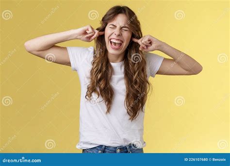 Girl Yelling Annoyed Demand Stop Playing Guitar Bothered Irritated
