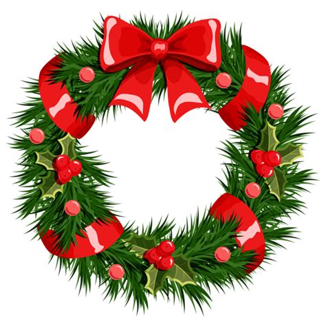 Christmas Decoration Wreath Clip Art Christmas Wreath Cliparts Png