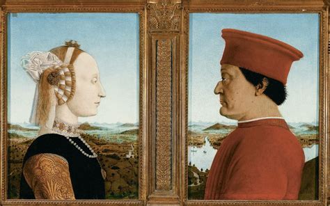 Duke And Duchess Of Urbino By Piera Della Francesca Uffizi Gallery