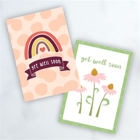 Easy Free Printable Get Well Soon Cards