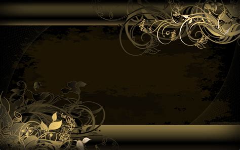 Elegant Black And Gold Powerpoint Background Cbeditz