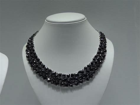 Black Diamond Necklace 100k Black Diamond Necklace Beaded