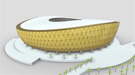 Lusail Stadium Fifa World Cup 2022 Qatar Buy Royalty Free 3d Model By