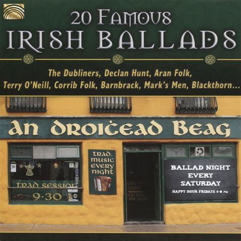 declan hunt aran folk the dubliners 20 famous irish ballads new cd 5019396262829 ebay