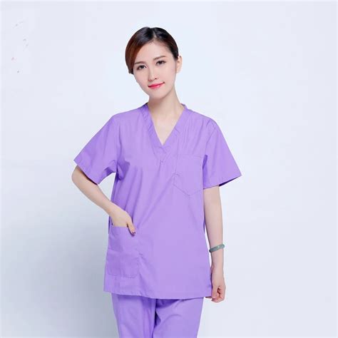 Fashion Short Sleeve Women Surgical Scrub Sets Hospital Uniforms Doctors Scrub Suits Medical
