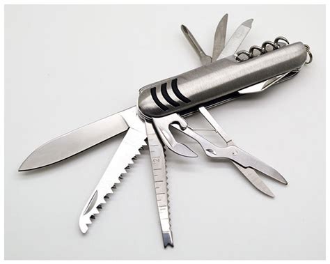 14 In 1 Stainless Steel Multi Purpose Swiss Knife Tool Swiss Knives
