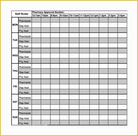 Free Roster Templates Printable Of Roster Template 8 Free Word Excel