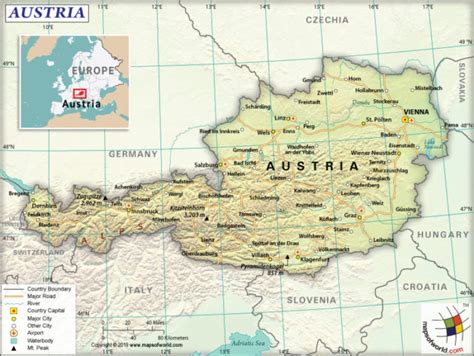 Austria Map Answers