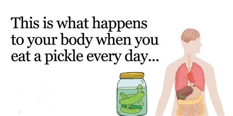 This Is What Happens To Your Body When You Eat A Pickle Every Day ~ The