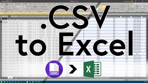 Opening Csv Files With Excel Quick Tip On Delimited Text Files Youtube