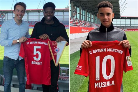 The plane is approaching munich and jamal musiala is still not sure whether he is making the correct decision. Bayern sign Chelsea youth duo Jamal Musiala and Bright Arrey-Mbi