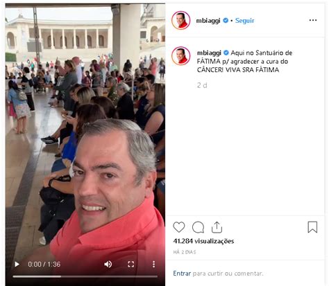 Marco Biaggi Fez Promessa No Santuário De Fátima Após Cura Do Câncer
