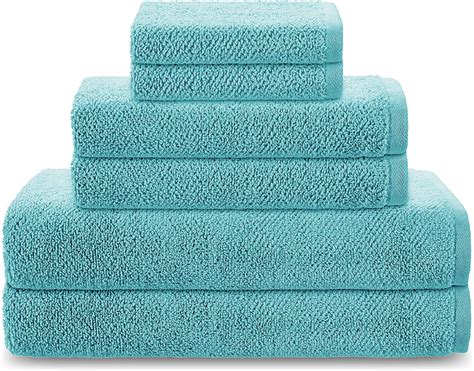 Columbia Super Stretch 6 Piece Bath Towel Set Premium Eco Friendly