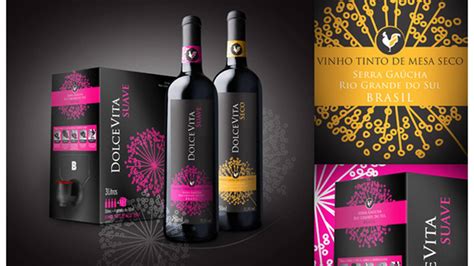 Dolcevita Wine Dieline Design Branding And Packaging Inspiration