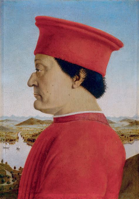 Portrait Of The Duke Of Urbino By Piero Della Francesca