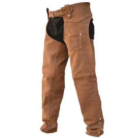 Brown Leather Chaps Al2410 Open Road Leather And Accessories