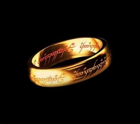Gold Plated Lord Of The Rings Ring Of Power The One Ring Etsy