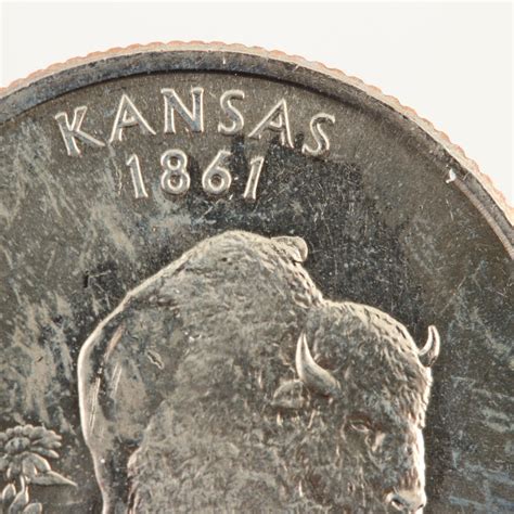 2005 Kansas Humpback Bison Error State Quarter Ebth