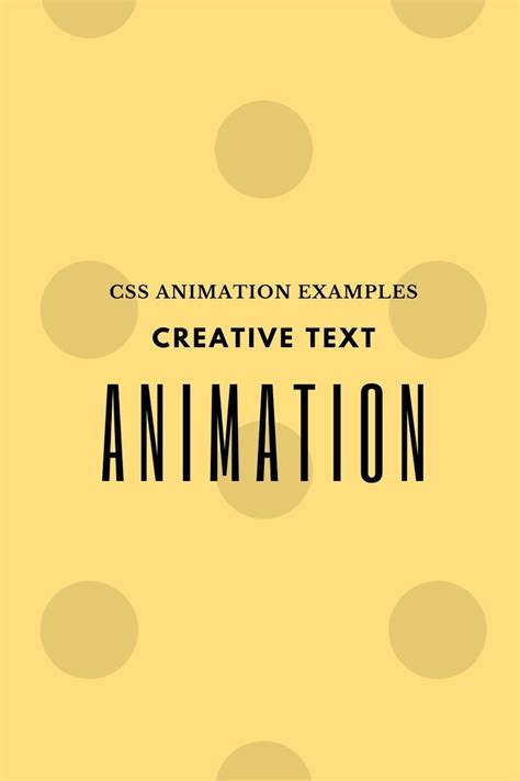Creative Text Animation Using Html And Css Creative Text Text