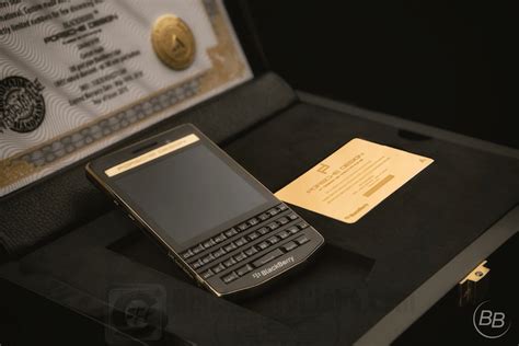 BlackBerry Porsche Design P Kt 豪華鍍金訂製版本曝光 GoldenAce vn