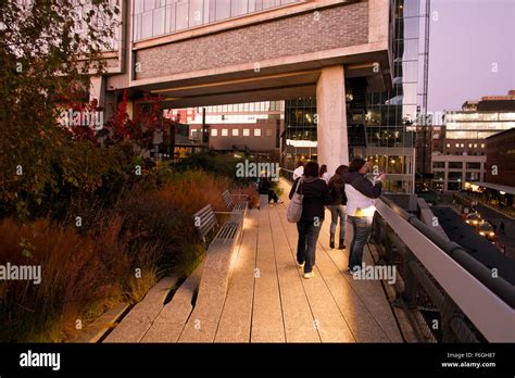 The High Line Park In New York City Usa Stock Photo Alamy
