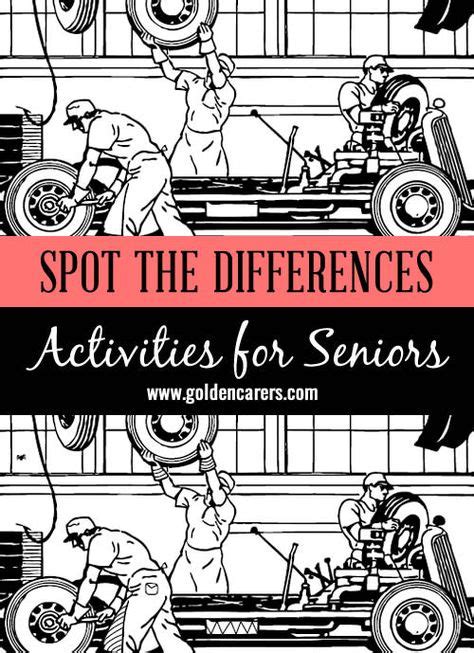 Spot The Differences 11 Elderly Activities Senior Activities