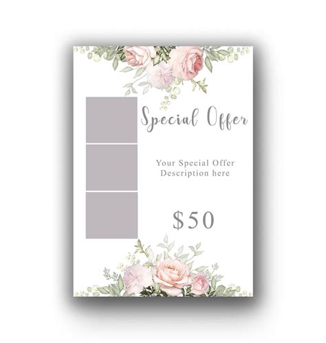 Special Offer Template Editable Template Business Template Etsy