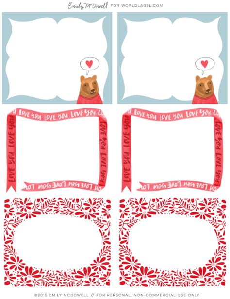 Valentines Day Labels By Emily Mcdowell Worldlabel Blog