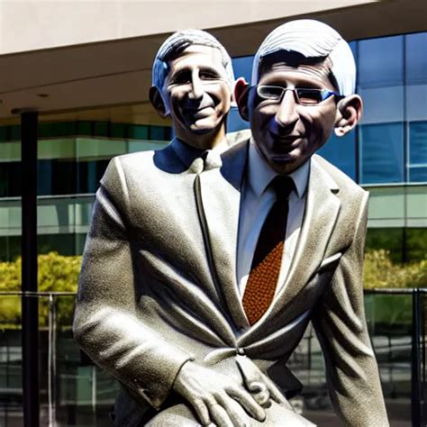 Uhd Statue Of Anthony Fauci Made Entirely Of Various Stable Diffusion