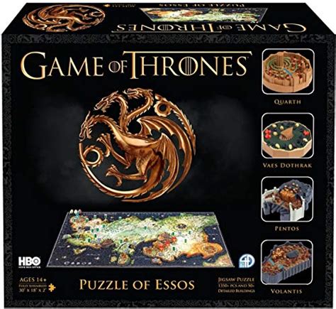 4d Cityscape Game Of Thrones Got 3d Puzzles 3d Map Puzzle Of Essos
