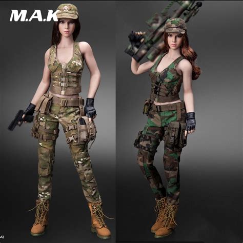 Ct014 16 Scale Sexy Female Solider Military Combat Clothes Suit