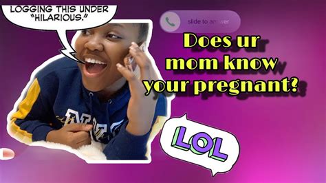 Calling Random Jamaican Moms And Telling Them Their Son Got Me Pregnant 🤰 Hilarious Youtube
