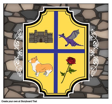 Create Your Own Medieval Crest Activity