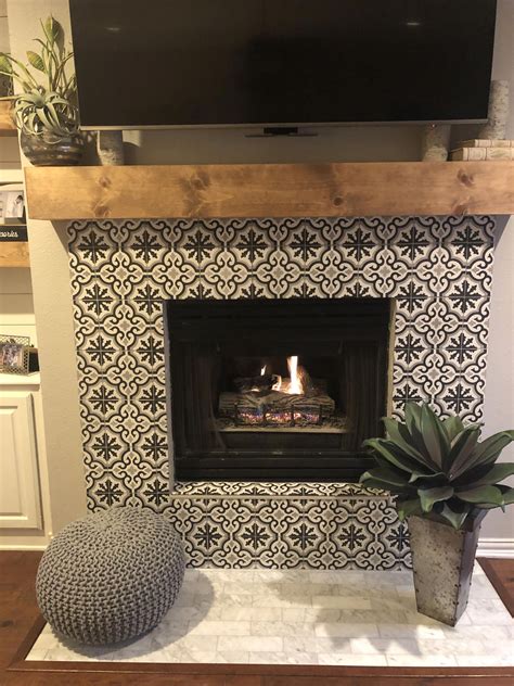 30 Tile For Around Fireplace