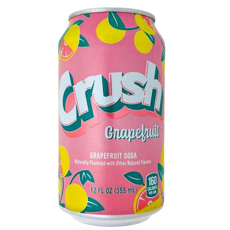 Crush Grapefruit Soda Pop 355ml Candy Funhouse Us