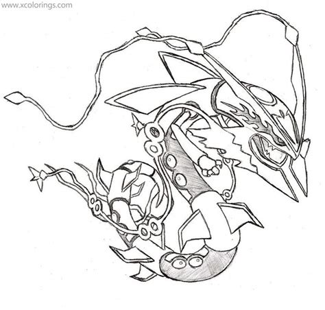 Pokemon Coloring Pages Mega Rayquaza Coloring Page Blog Porn Sex Picture