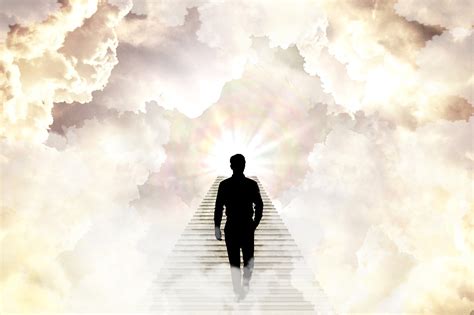 天堂 楼梯 男人 Pixabay上的免费图片