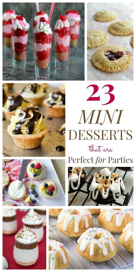 We have plenty of delicious desserts to. 23 Mini Desserts that are Perfect for Parties | Mini desserts, Dessert recipes, Sweet recipes