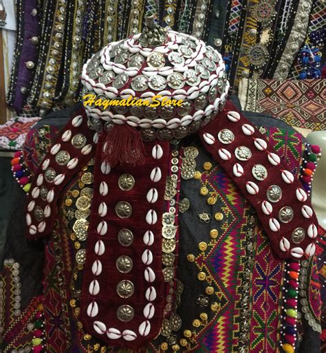 Turkaman Headdress Ethnic Kuchi Cap Banjara Afghan Headpiece Etsy