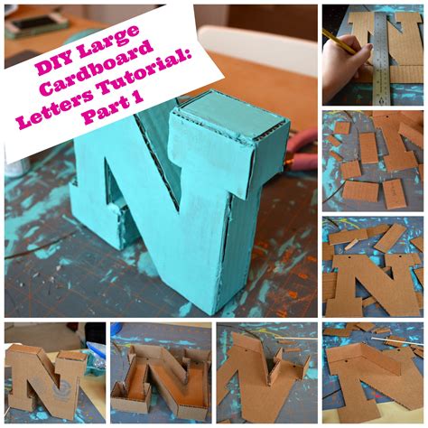 Diy Large Cardboard Letters Part 1 Large Cardboard Letters