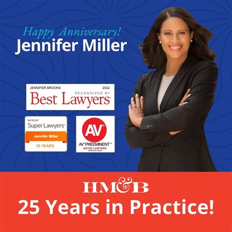Jennifer Miller Celebrates 25 Years Of Practicing Law Hamilton