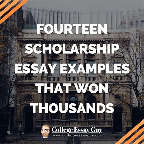Scholarship Essay Examples That Won Thousands Artofit