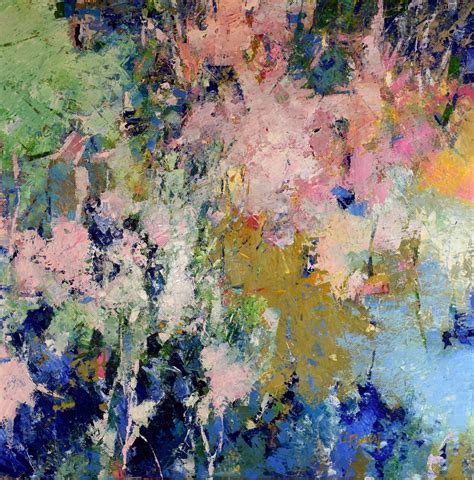 Melody In Rose Garden Abstract Expressionism Painting By