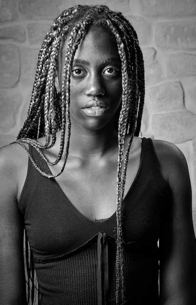 Premium Photo Young Black Woman Studio Portrait