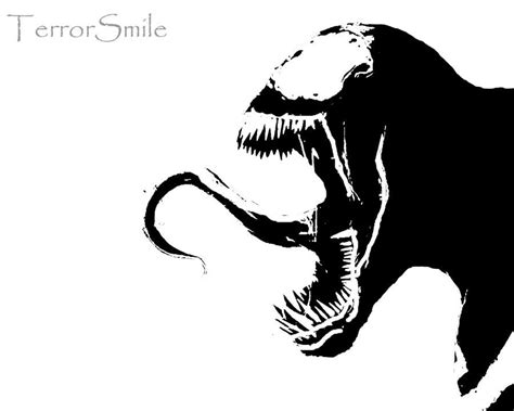 Venom Stencil By Terrorsmile On Deviantart Comic Style Art Marvel