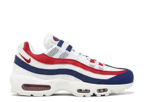 Air Max 95 Usa Nike Cj9926 100 White Gym Red Deep Royal Blue Flight Club